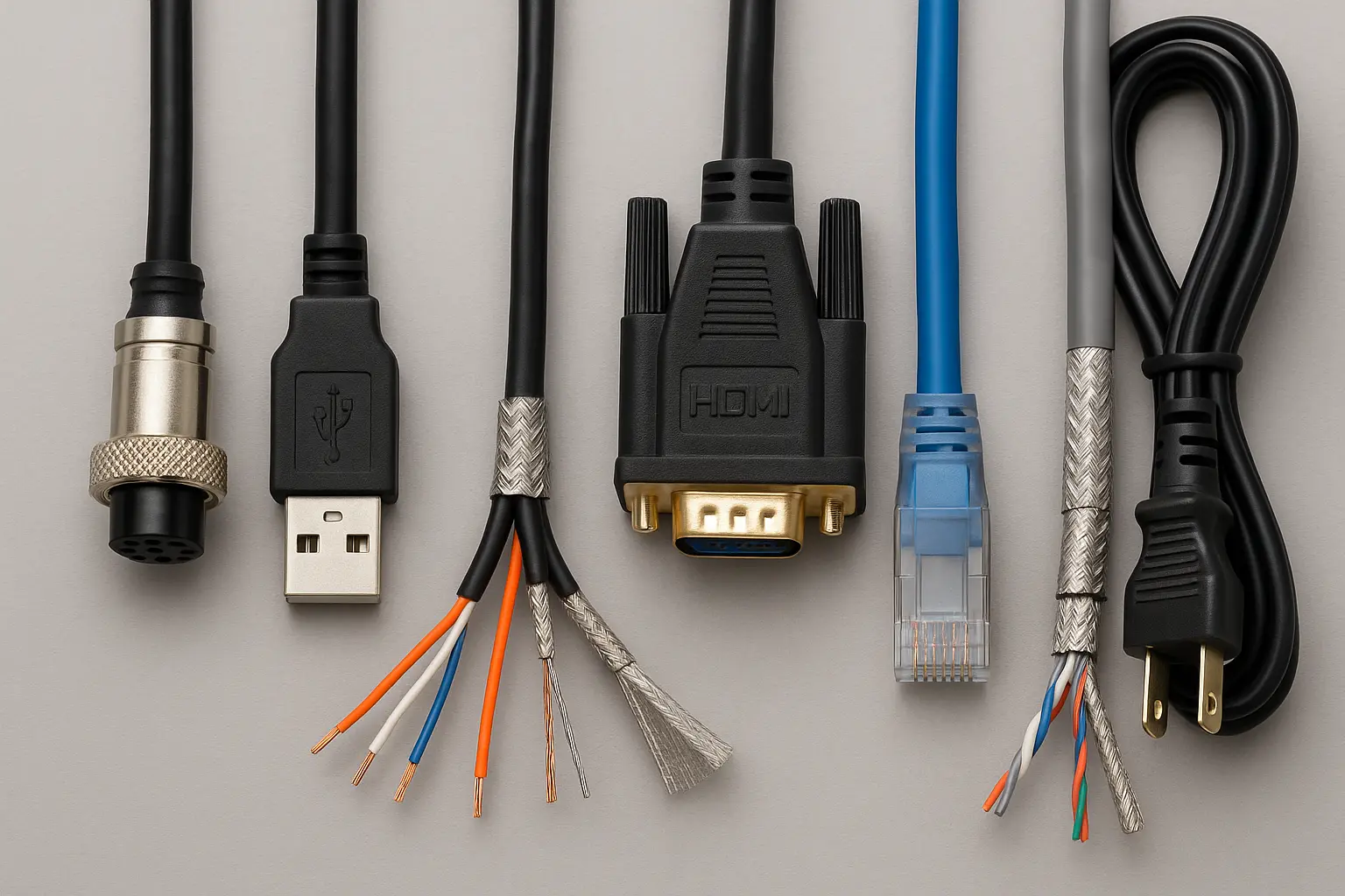 Cables for industrial weighing systems