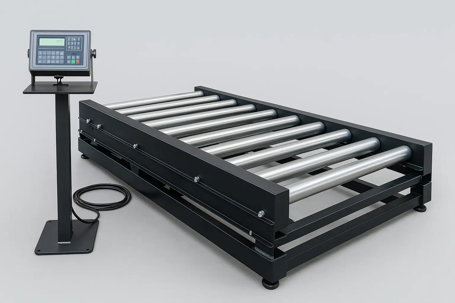 Conveyor belt weighing system