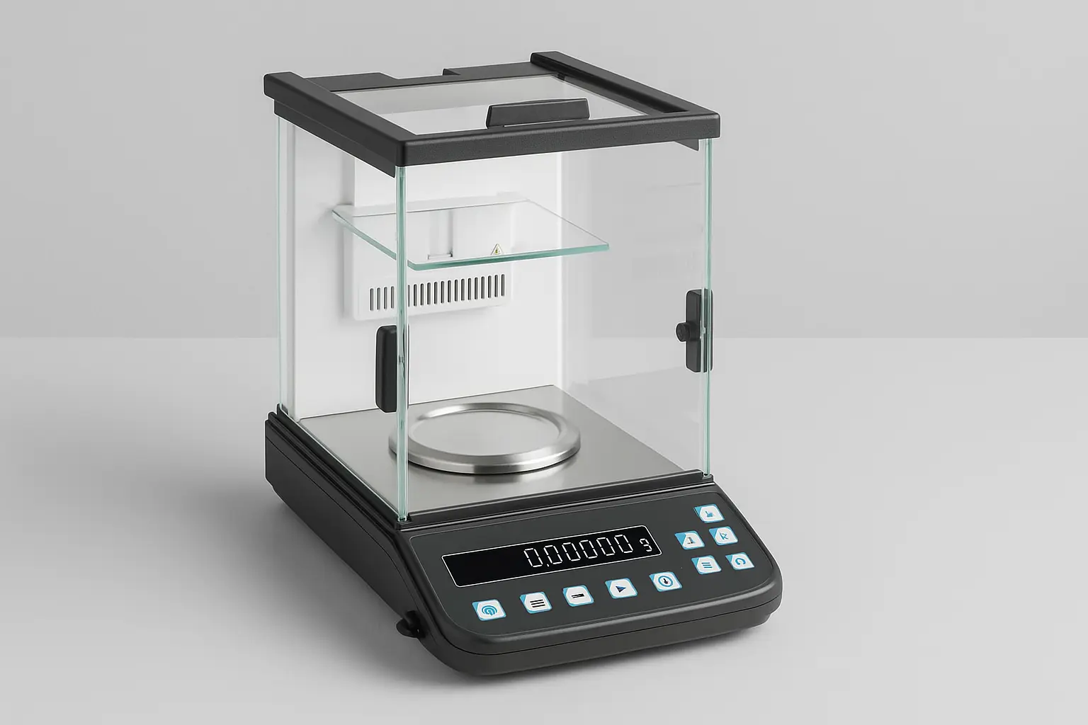 Microbalance weighing pan detail