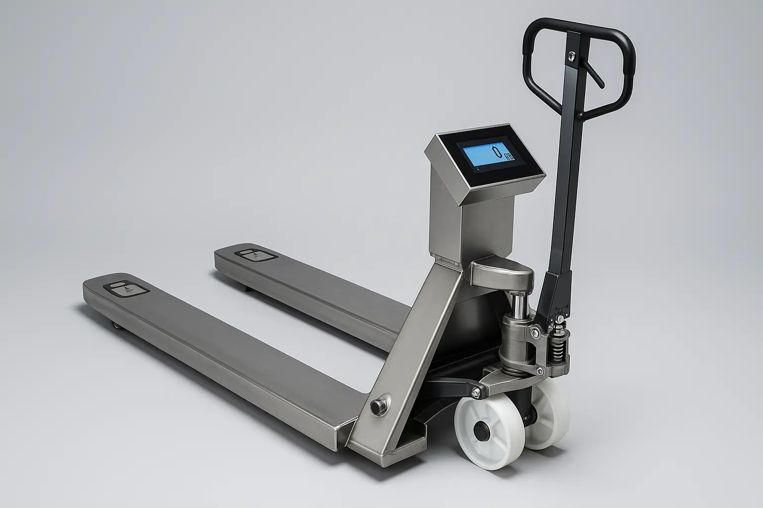 Pallet scale with wheels